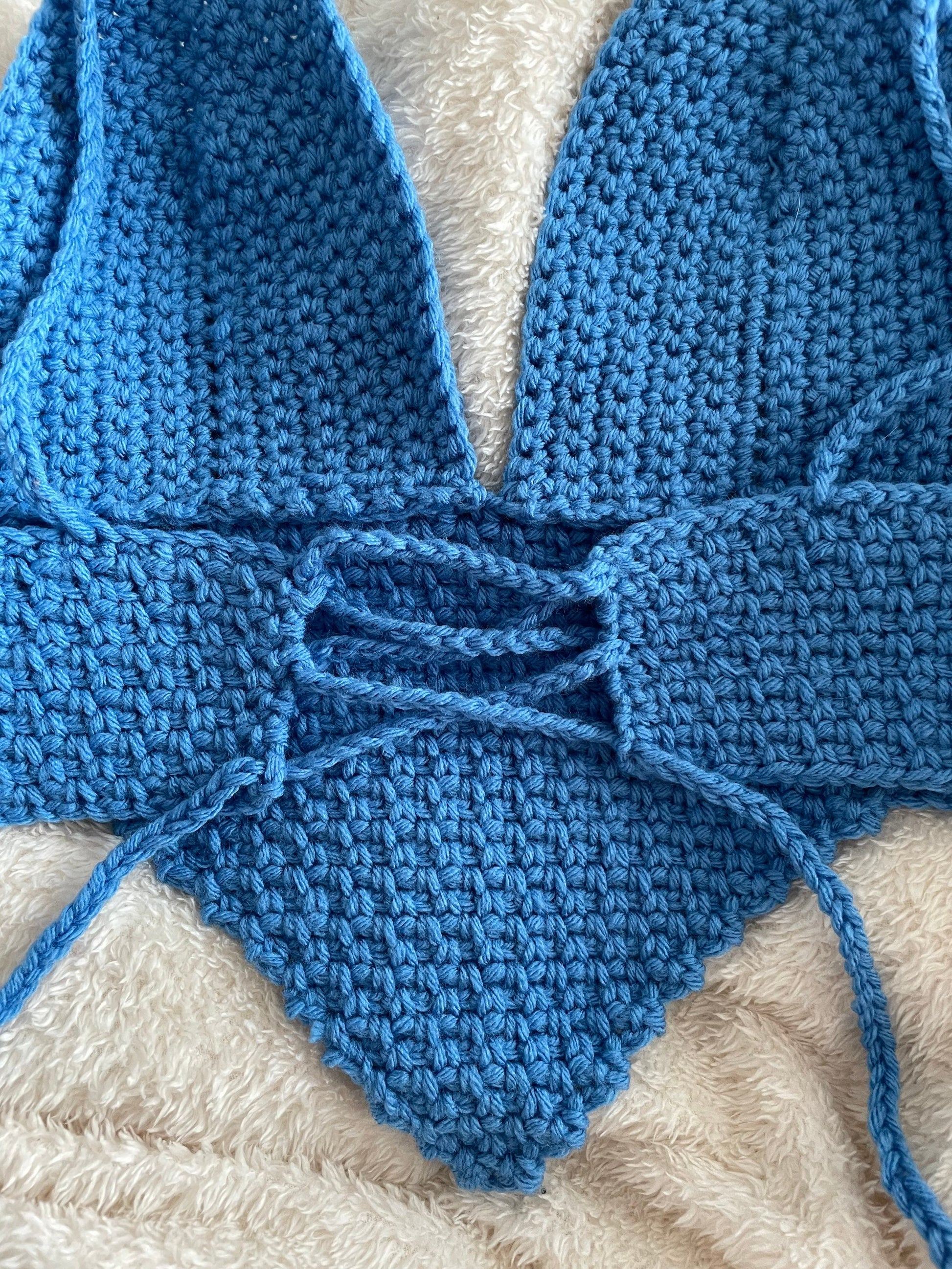 PATTERN Crochet Peplum Halter Bralette top