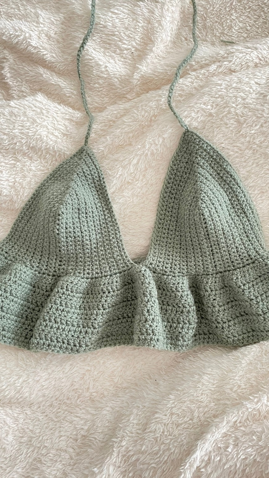 PATTERN Crochet Peplum Halter Bralette top